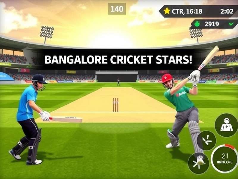Bangalore Cricket Stars Gameplay Screenshot